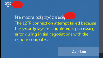 VPN IPSEC Problem z polaczeniem